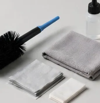Detail view of the MicroHub CareKit Microscope Cleaning Kit
