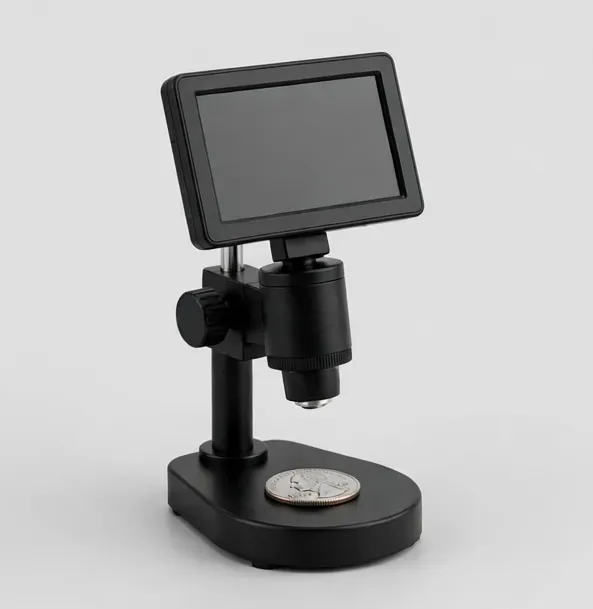 Focara CoinView 7" Coin Microscope — Whole-coin view on screen, with HDMI for closer die and mint-mark study