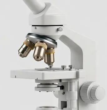 Detail view of the Focara LabMono 40x–1000x Compound Microscope