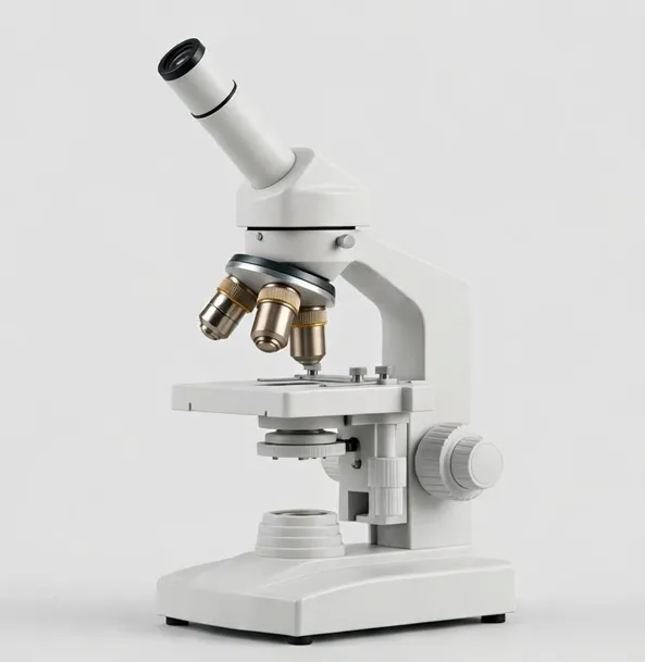 Focara LabMono 40x–1000x Compound Microscope — Honest student compound microscope: glass optics, LED illumination, metal frame