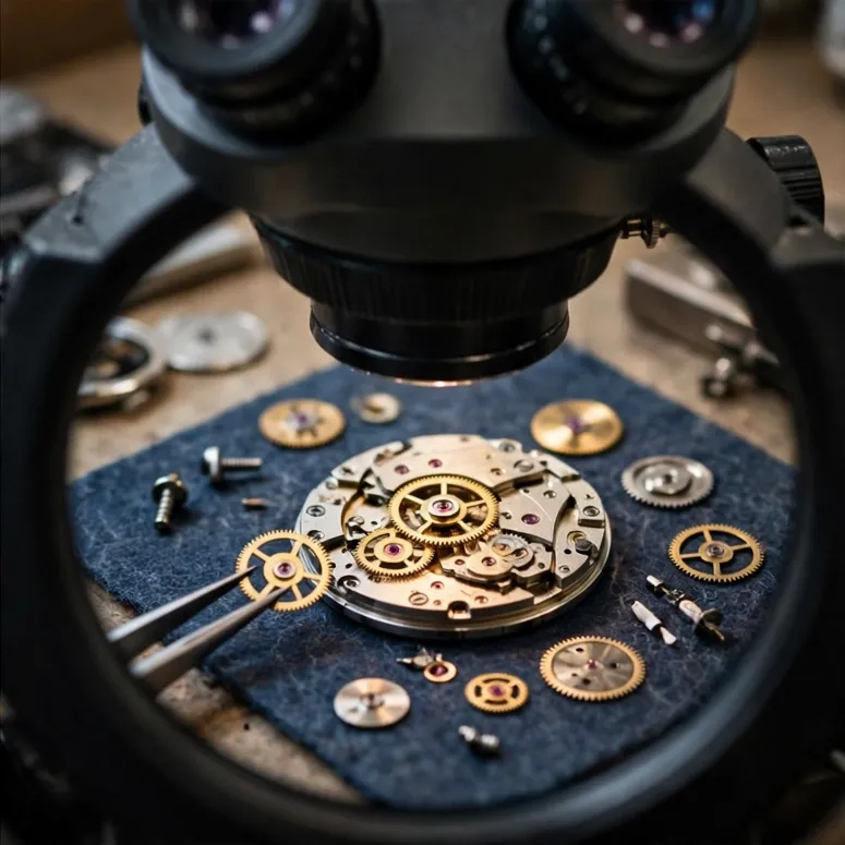 Focara ZoomStereo 7x–45x Stereo Microscope on Boom Stand in use