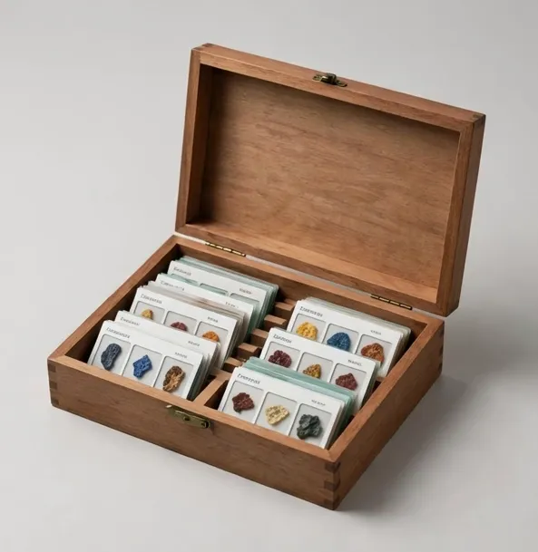 Focara Prepared Slides Set — 100 Pieces — 100 ready-to-view specimens in a wooden box — botany, zoology and more