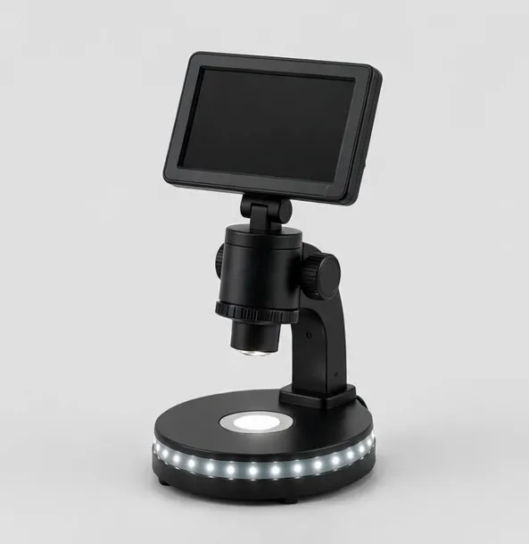 Focara ViewPro 7" LCD Digital Microscope — The all-round bench microscope: 7-inch screen, 1080p, LED base
